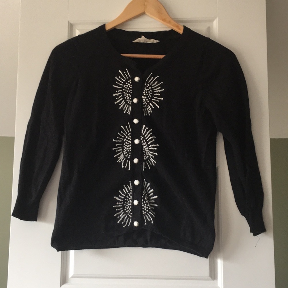 Anthropologie starburst design cardigan